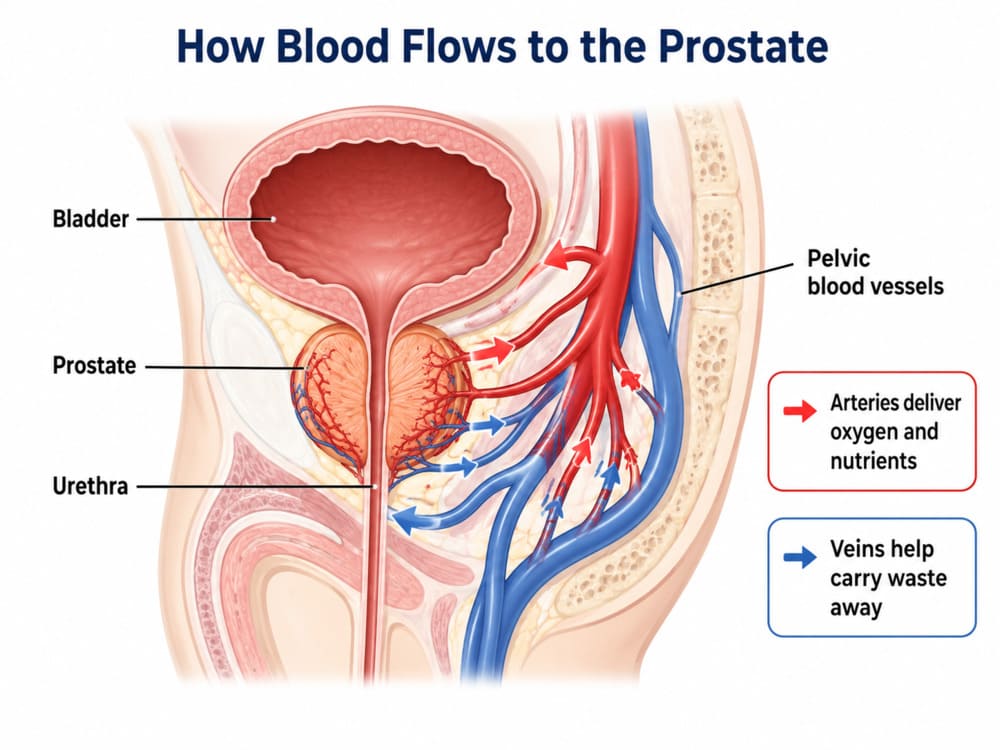 Blood circulation for prostate health