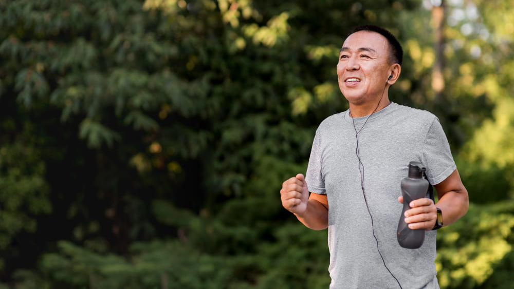 Doing regular exercises to maintain blood circulation and men’s vitality