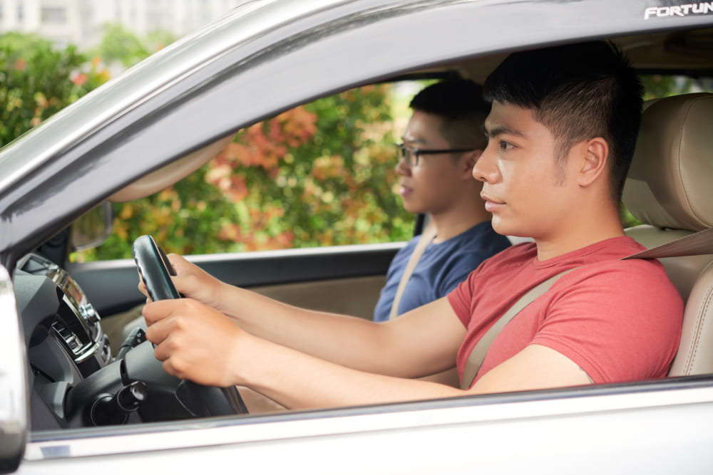 Long hours of sitting while driving on the road